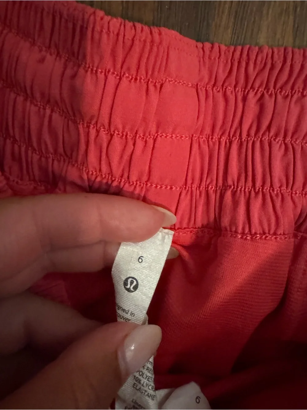 lululemon athletica Coral Athletic Running Shorts